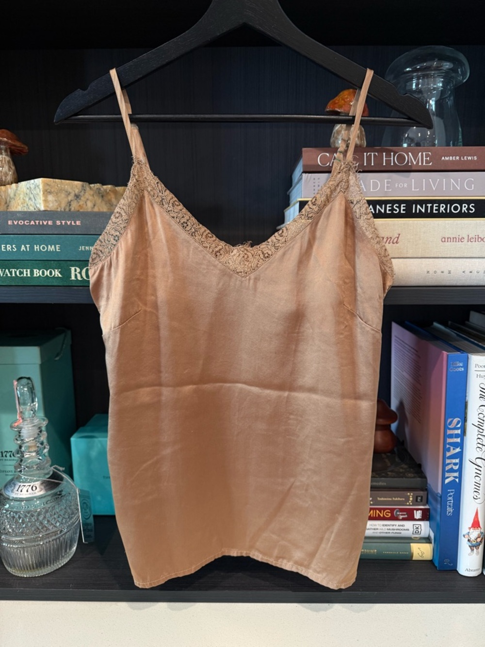 Anine Bing 100% Silk Camisole in Color Toast Size XS - Picture 3 of 10